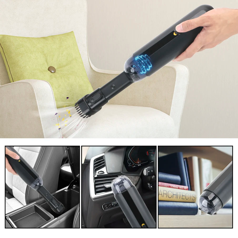 Portable Car & Home Vacuum – Cordless & High-Capacity Dust Bin