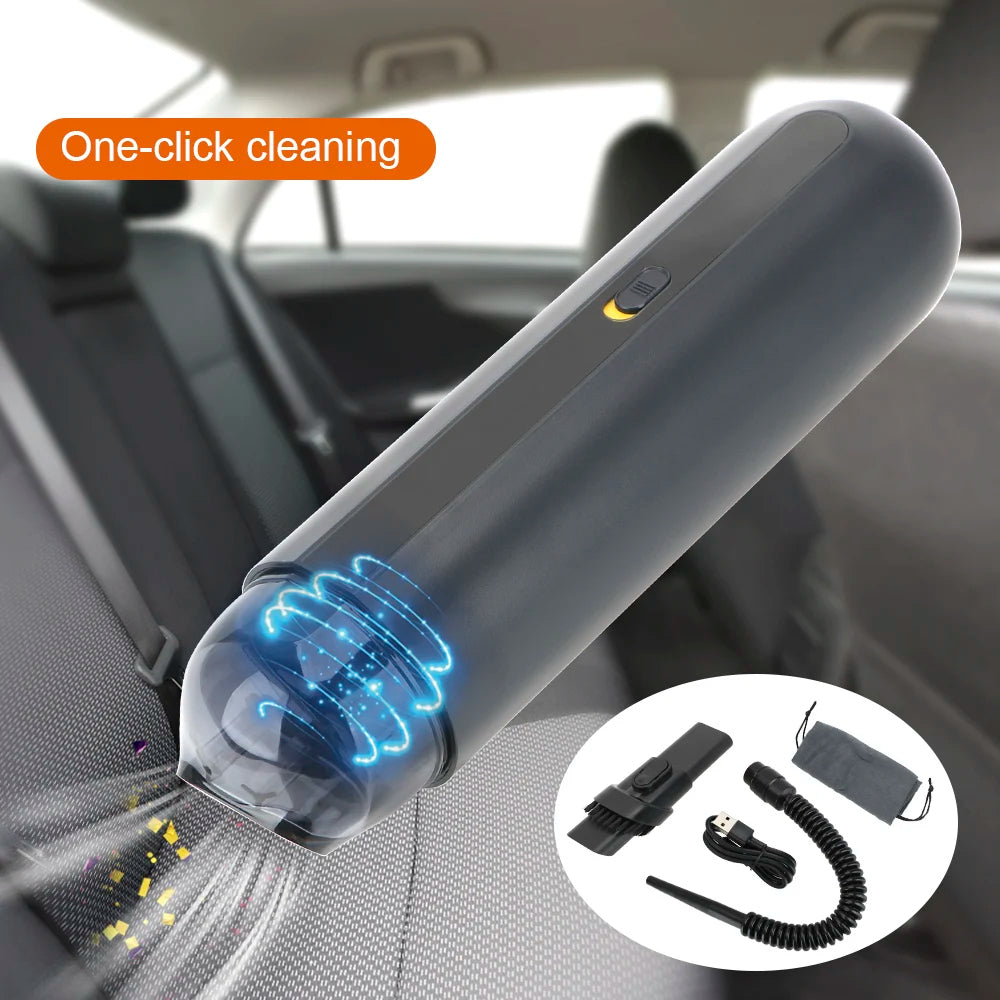 Portable Car & Home Vacuum – Cordless & High-Capacity Dust Bin